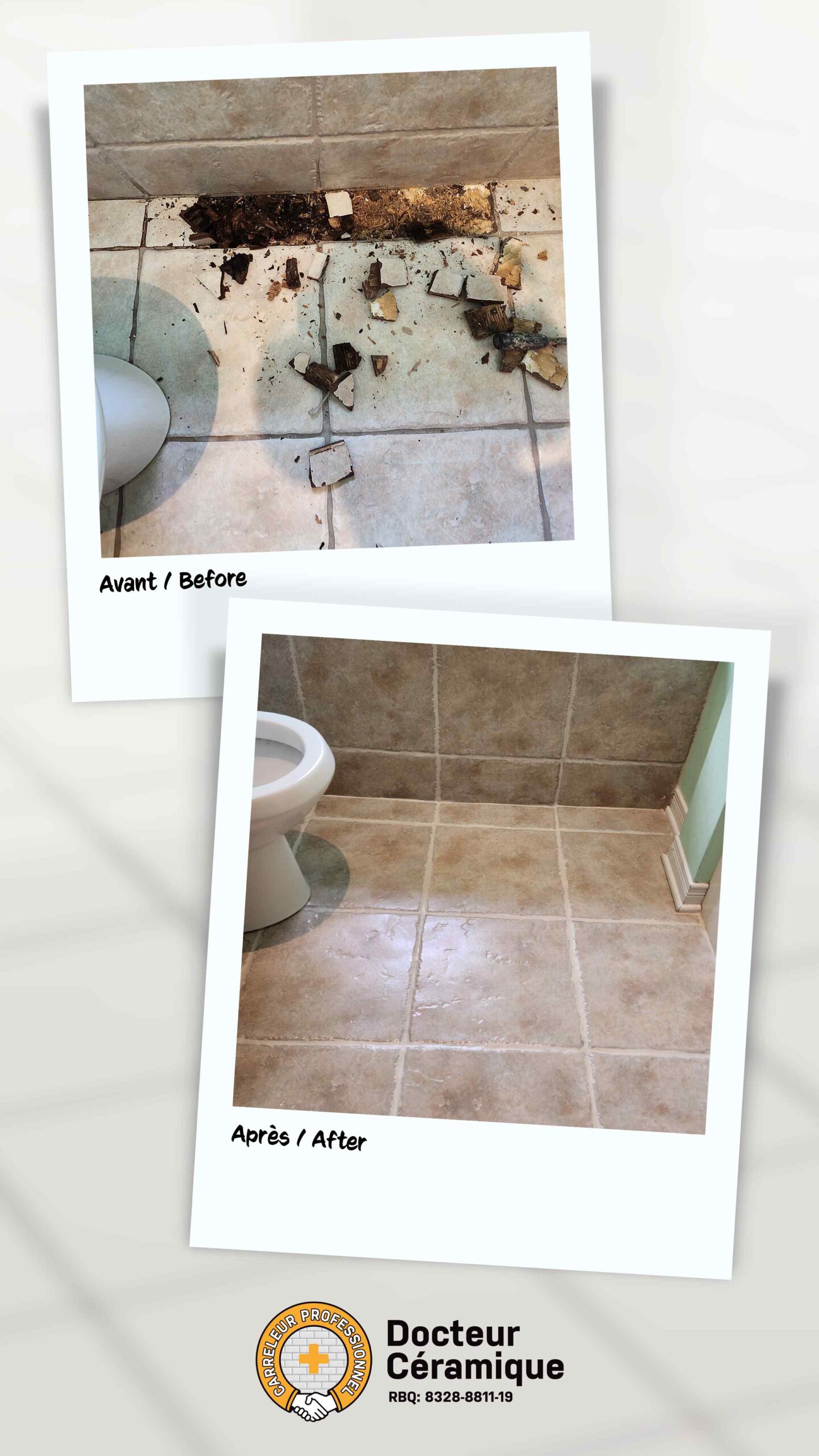 Réparation de Ceramic plancher