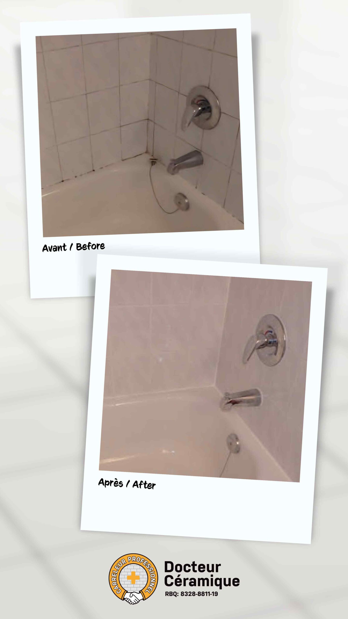 Réparation d'infiltration d'eau douche