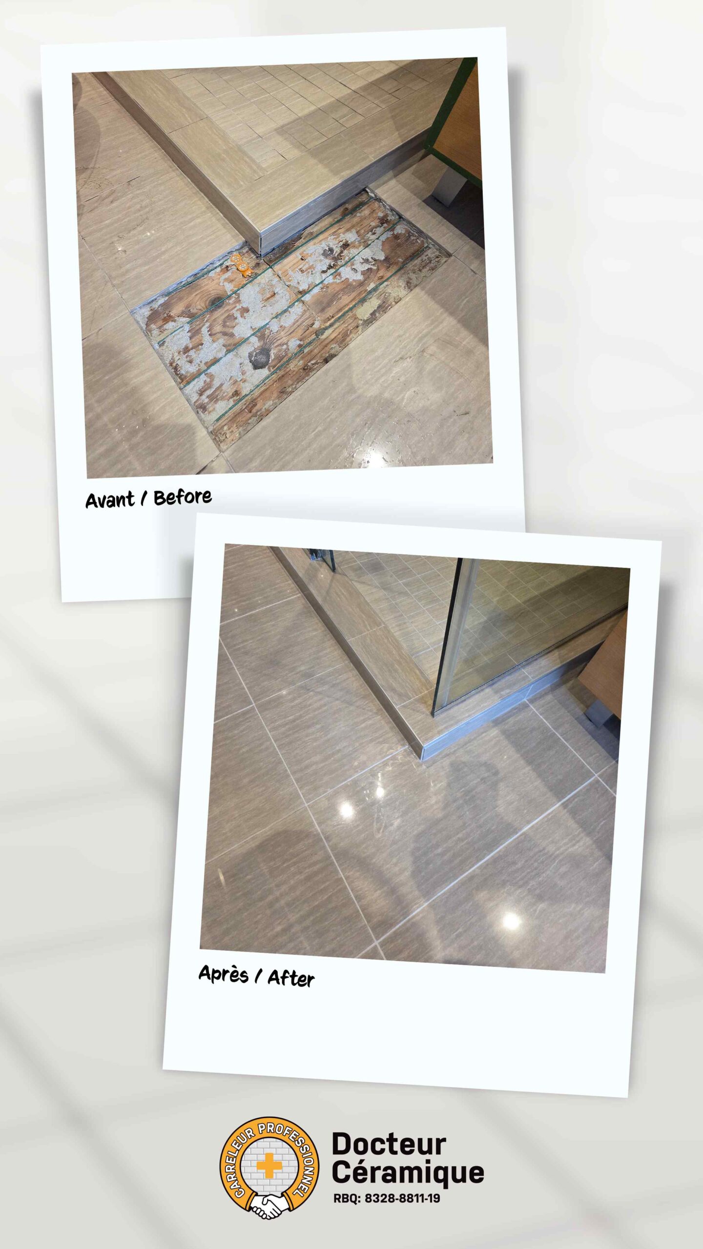 Réparation de Ceramic plancher